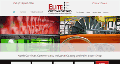 Desktop Screenshot of elitecustomcoatings.com